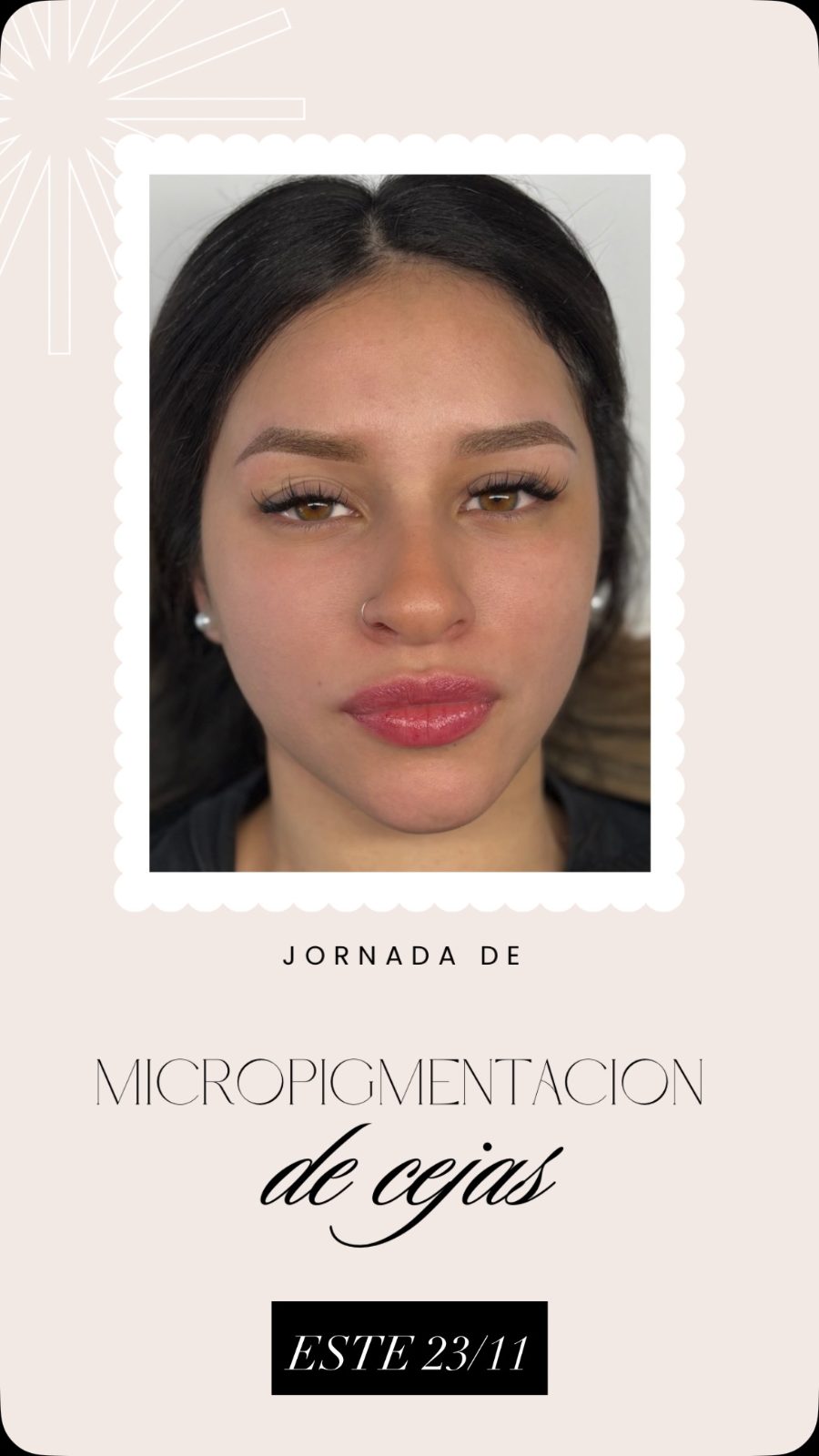 Resultado de micropigmentación de cejas